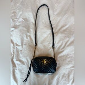 Authentic Gucci Marmont Mini Black